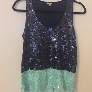 J. Crew sequin top